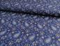 Preview: Patchworkstoff, Meterware. Kleine weiße Blüten auf blauem untergrund. Lexington von Moda.