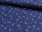Preview: Patchworkstoff, Meterware. Kleine weiße Blüten auf blauem Untergrund. Lexington von Moda.