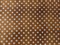 Preview: Stoff mit weißen Punkten auf braunem Untergrund von Quilting Treasures aus der Serie Daily Grind.