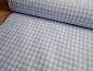 Preview: Baumwollstoff, Karo,0,5cm, hellblau