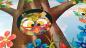 Preview: Patchwork Panel von Quilting Treasures aus der Serie Owl in the Family. Detail 1 Eule.