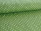 Preview: Baumwollstoff, Punkte 0,2cm kiwi grün