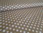Preview: Baumwollstoff, Meterware,Punkte, beige