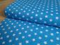Preview: Baumwollstoff, Sterne, 0,9cm, petrol