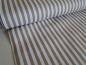 Preview: Baumwollstoff, Streifen 0,5cm, beige