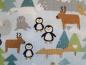 Preview: Patchworkstoff mit mini Pinguinen von Timeless Treasures Detailansicht