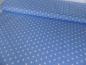 Preview: Baumwollstoff, Sterne, 0,9cm, hellblau