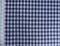Preview: Baumwollstoff, karo 0,5cm, marine blau. Detailansicht mit Maß.