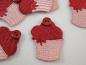 Preview: Etikett zum Aufbügeln mit Muffin, rosa, pink.