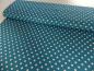 Preview: Baumwollstoff, Punkte, 0,9cm, petrol