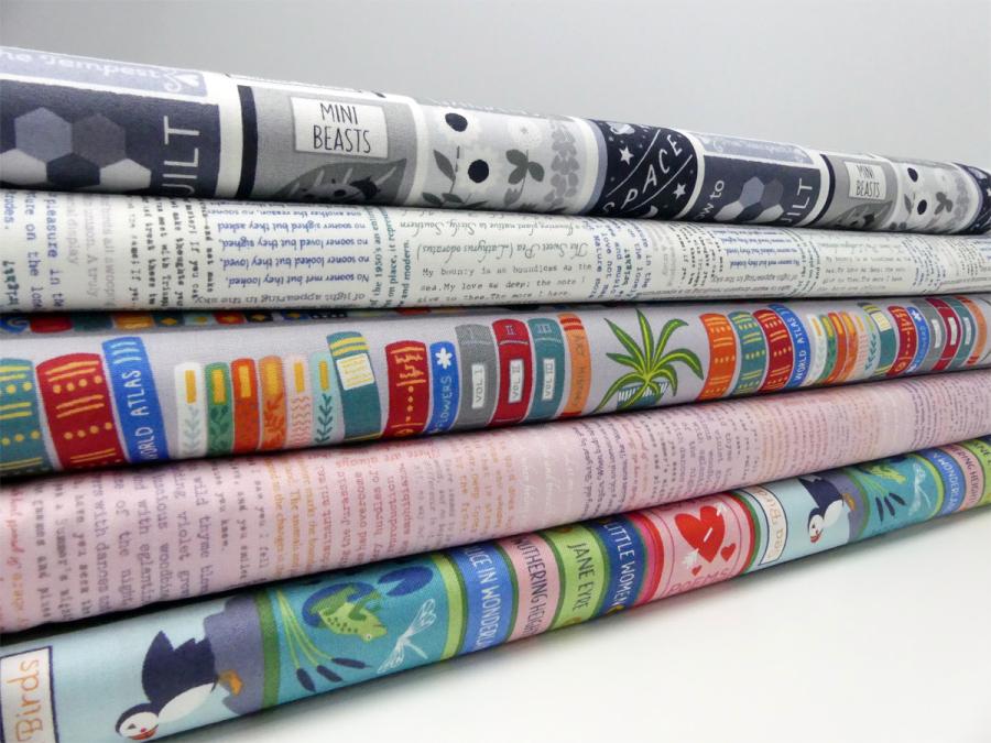 Patchworkstoff Lewis and Irene Bookworm - verschieden Stoffe aus der Serie