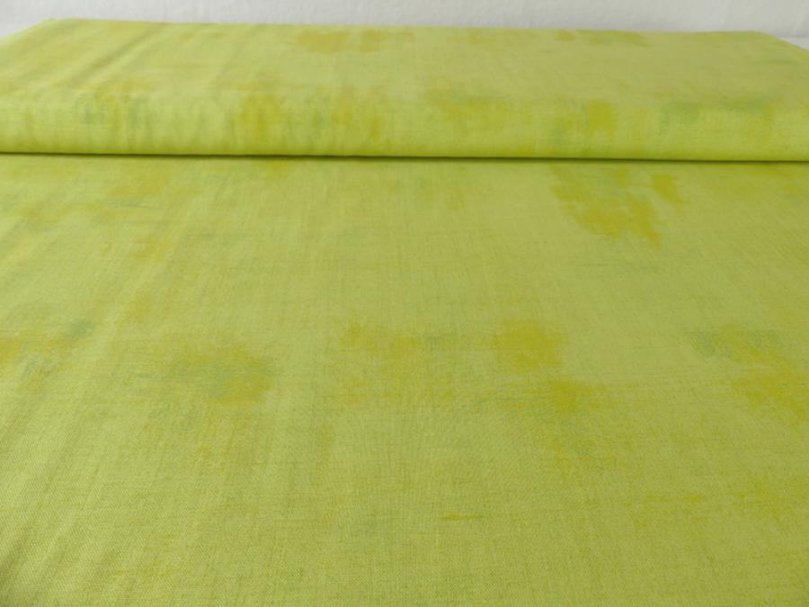 Patchworkstoff von Moda aus der Serie Grunge. Farbe grün, limone.