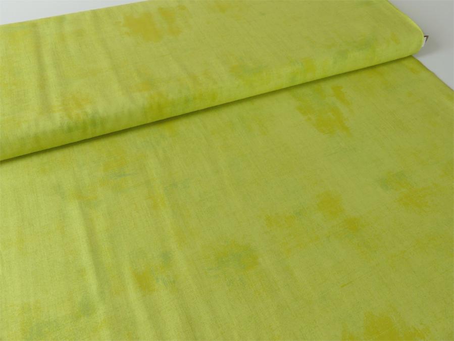Preview: Patchworkstoff von Moda aus der Serie Grunge. Farbe grün, limone.