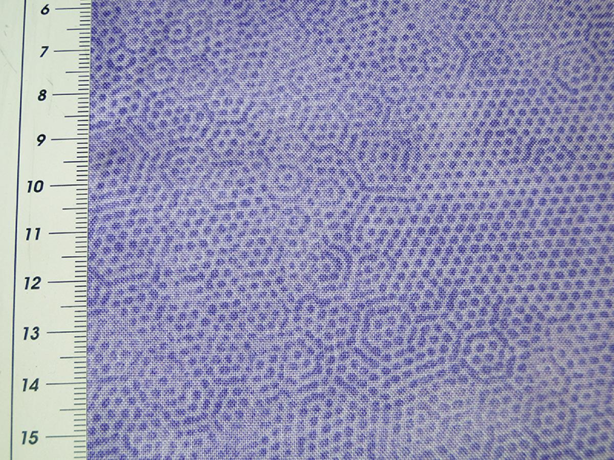 Patchworkstoff von Makower. Detailansicht mit Mß.