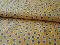 Rest 0,5m - Extraordinary - Punkte Kreise Polka Dots gelb von In the Beginning